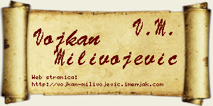 Vojkan Milivojević vizit kartica